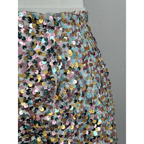 ON 34TH Sequins Knee-length "Confetti" Skirt (Womens: 10) - Picture 2 of 10